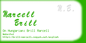 marcell brill business card